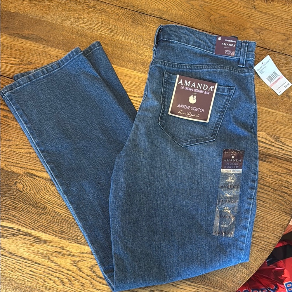 Gloria Vanderbilt Blue Straight Jeans Classic Style